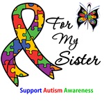 Autism Support Sister Shirts & Gifts Autism Support Sister Shirts & Gifts