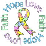 Hope Love Faith Pastel Autism Shirts & Gifts Hope Love Faith Pastel Autism Shirts & Gifts