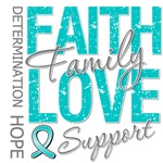Ovarian Cancer Faith Family Collage Shirts Ovarian Cancer Faith Family Collage Shirts