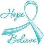 Hope Believe Ovarian Cancer Shirts Hope Believe Ovarian Cancer Shirts