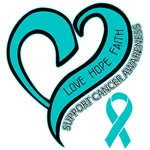 Ovarian Cancer Love Faith Shirts Ovarian Cancer Love Faith Shirts