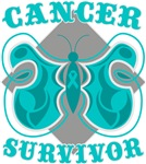 Ovarian Cancer Survivor Butterfly Shirts Ovarian Cancer Survivor Butterfly Shirts