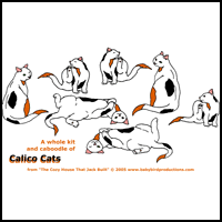 CALICO CATS ON T-SHIRTS & CLOTHING CALICO CATS ON T-SHIRTS & CLOTHING