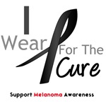 Melanoma I Wear Black For the Cure Shirts Melanoma I Wear Black For the Cure Shirts