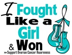 I Fought Like a Girl Ovarian Cancer Shirts I Fought Like a Girl Ovarian Cancer Shirts