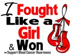 I Fought Like a Girl Blood Cancer Shirts I Fought Like a Girl Blood Cancer Shirts