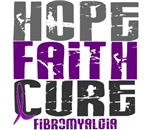 HOPE FAITH CURE Fibromyalgia Shirts & Apparel HOPE FAITH CURE Fibromyalgia Shirts & Apparel