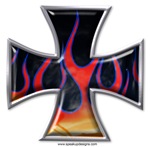 Flaming Iron Cross Flaming Iron Cross