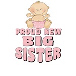 Proud New Big Sister T-shirt Design