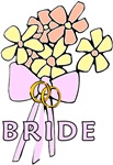 The Bride's Bouquet on Wedding Apparel, Totes & Te