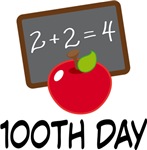 100th Day of School Apple