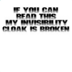 Invisibily Cloak