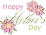 Happy Mother's Day Pink Flowers T-shirts Gifts Happy Mother's Day Pink Flowers T-shirts Gifts