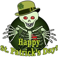 Happy St. Patrick's Day Skeleton Happy St. Patrick's Day Skeleton