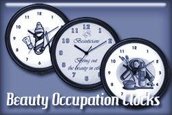 Beauty Occupations Wall Clocks Beauty Occupations Wall Clocks