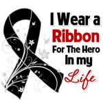 Ribbon Hero in My Life Melanoma Shirts Ribbon Hero in My Life Melanoma Shirts