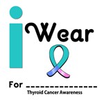 I Wear Thyroid Cancer Ribbon T-Shirts & Gifts I Wear Thyroid Cancer Ribbon T-Shirts & Gifts