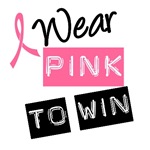 I Wear Pink Ribbon To Win Label T-Shirts I Wear Pink Ribbon To Win Label T-Shirts