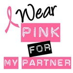 I Wear Pink Ribbon For My Partner Label Tees I Wear Pink Ribbon For My Partner Label Tees