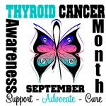 Thyroid Cancer Awareness Month Butterfly T-Shirts Thyroid Cancer Awareness Month Butterfly T-Shirts