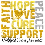 Collage Hope Cure Childhood Cancer Shirts Collage Hope Cure Childhood Cancer Shirts