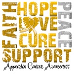 Collage Hope Cure Appendix Cancer Shirts Collage Hope Cure Appendix Cancer Shirts