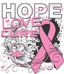 Hope Love Cure Splash - Breast Cancer Shirts Hope Love Cure Splash - Breast Cancer Shirts