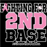 Fighting For 2nd Base Breast Cancer Shirts Fighting For 2nd Base Breast Cancer Shirts