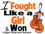 I Fought Like a Girl Kidney Cancer Shirts I Fought Like a Girl Kidney Cancer Shirts
