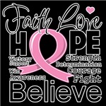 Faith Hope Breast Cancer Shirts Faith Hope Breast Cancer Shirts
