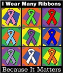 I Wear Many Ribbons Because It Matters Cancer Tees I Wear Many Ribbons Because It Matters Cancer Tees
