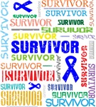 Survivor Colorful Colon Cancer Shirts Survivor Colorful Colon Cancer Shirts