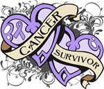 Cancer Survivor Double Hearts Shirts Cancer Survivor Double Hearts Shirts