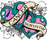 Thyroid Cancer Survivor Double Heart Shirt Thyroid Cancer Survivor Double Heart Shirt