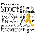 Appendix Cancer Supportive Words Shirts Appendix Cancer Supportive Words Shirts