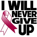 I Will Never Give Up Head Neck Cancer Shirts I Will Never Give Up Head Neck Cancer Shirts