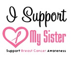 I Support (Sister) Breast Cancer T-Shirts I Support (Sister) Breast Cancer T-Shirts