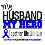 Colon Cancer Hero Husband Shirts & Gifts Colon Cancer Hero Husband Shirts & Gifts