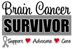 Brain Cancer Survivor Tee Shirts & Gifts Brain Cancer Survivor Tee Shirts & Gifts
