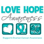 Love Hope Awareness Ovarian Cancer Gifts Love Hope Awareness Ovarian Cancer Gifts