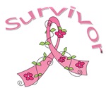 Breast Cancer Floral Ribbon Survivor Shirts Breast Cancer Floral Ribbon Survivor Shirts