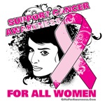 Support Cancer Awareness For All Women t-shirts Support Cancer Awareness For All Women t-shirts