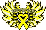 Sarcoma Heart Awareness Wings Shirts Sarcoma Heart Awareness Wings Shirts