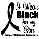 I Wear Black Ribbon (Son) Melanoma T-Shirts I Wear Black Ribbon (Son) Melanoma T-Shirts