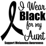 I Wear Black Ribbon (Aunt) Melanoma T-Shirts I Wear Black Ribbon (Aunt) Melanoma T-Shirts