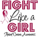 Throat Cancer Fight Like a Girl Shirts Throat Cancer Fight Like a Girl Shirts