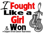I Fought Like a Girl Brain Cancer Shirts I Fought Like a Girl Brain Cancer Shirts
