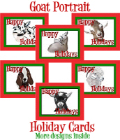 Goat Portrait Holiday Cards Goat Portrait Holiday Cards