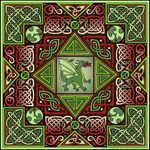 Celtic Dragon Labyrinth Design Â© Kristen N. Fox