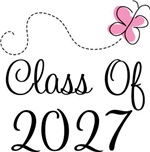 Class of 2027 Butterfly Grad Tees Class of 2027 Butterfly Grad Tees
